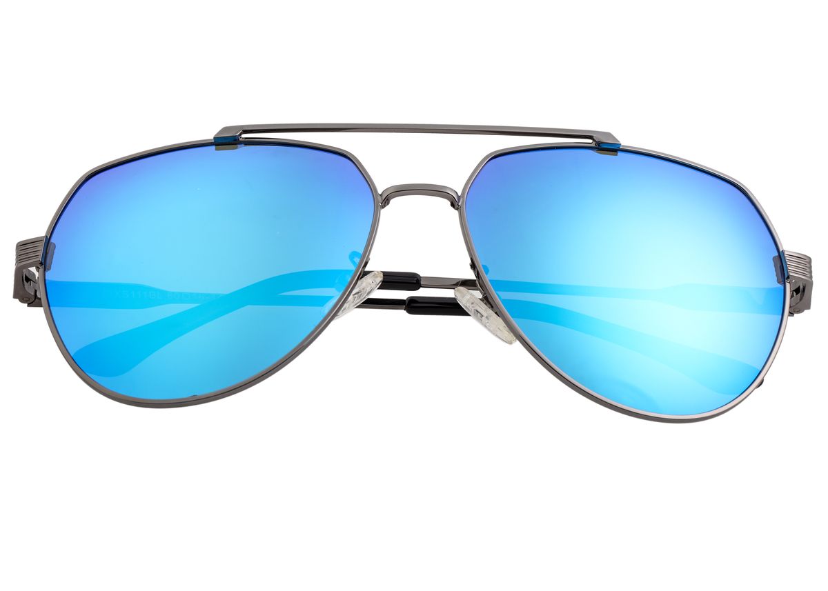 Polarisierte moderne Pilotenbrille mit Spiegelgläsern