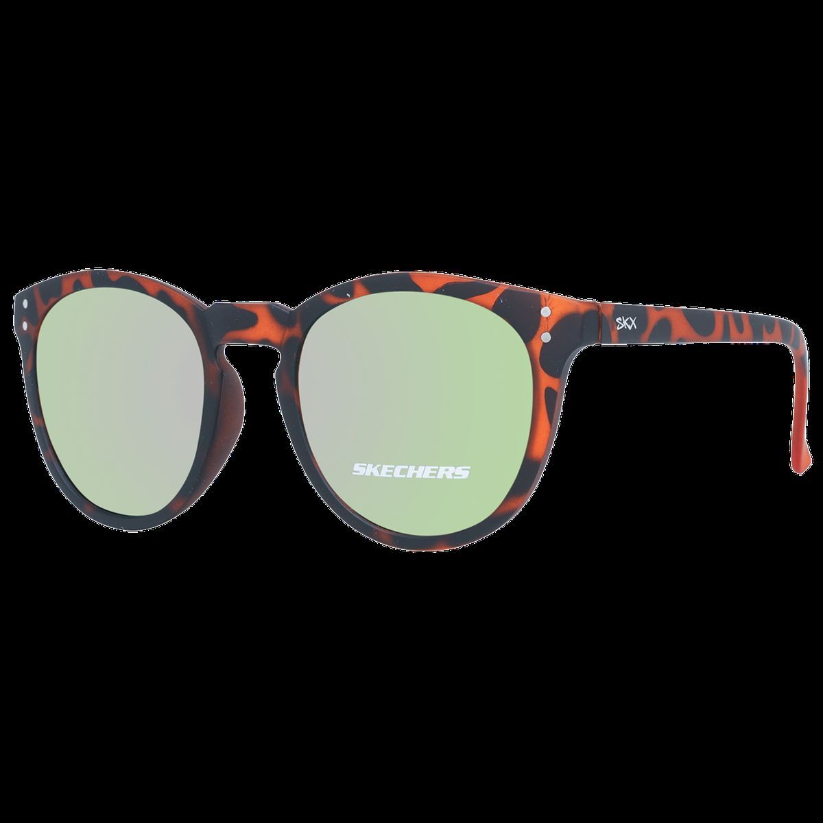 Runde Schildpatt Sonnenbrille