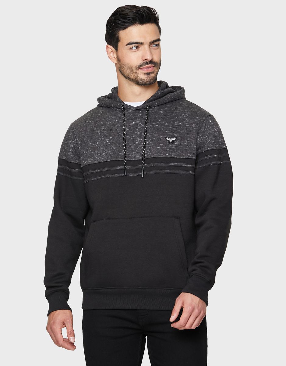 Zweifarbiger Kapuzenpullover