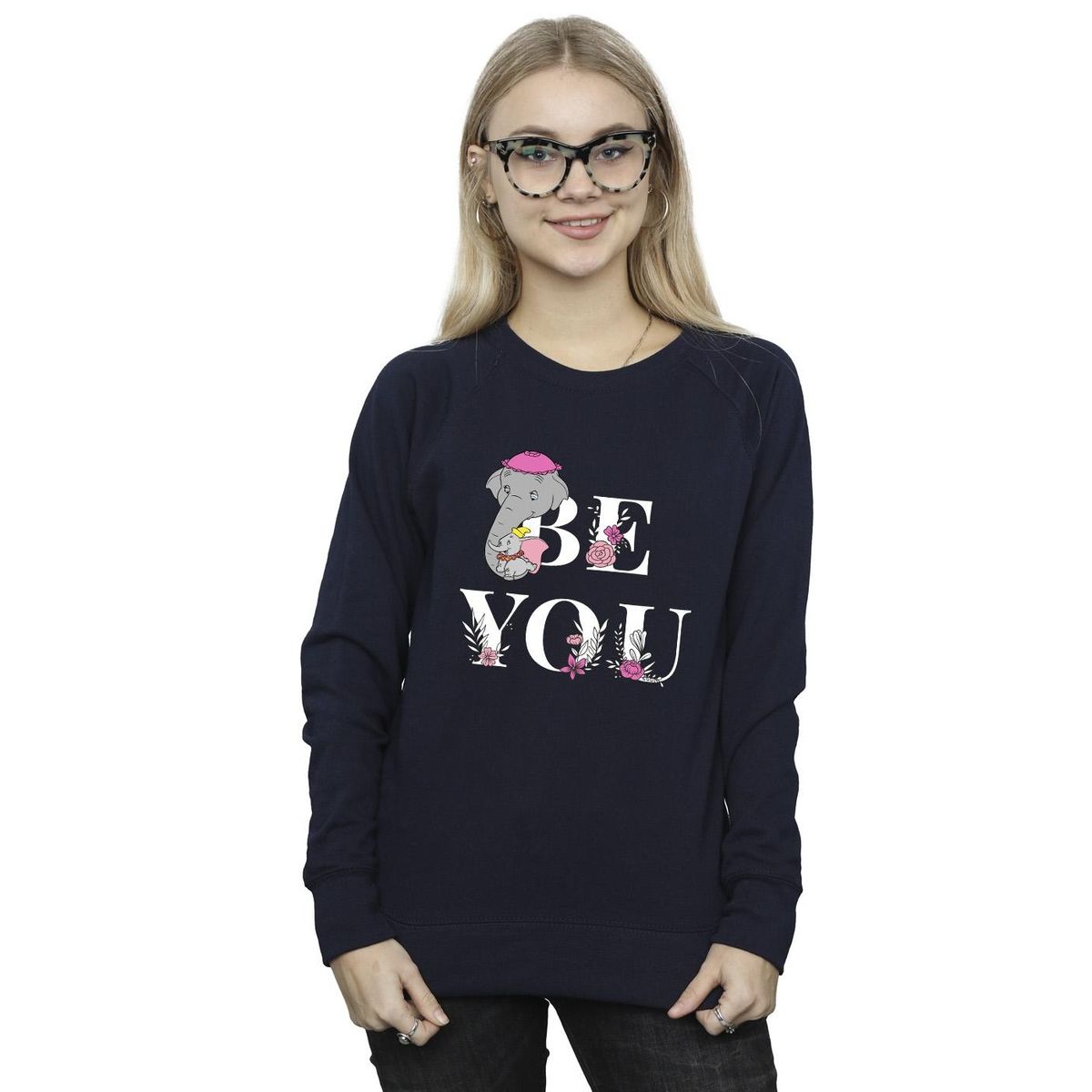 Be You Sweatshirt mit Elefanten-Print