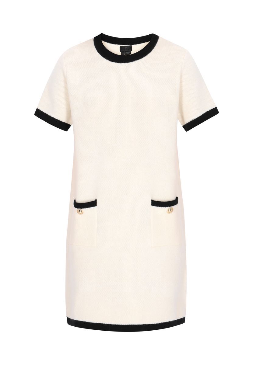 Elegantes Strickkleid mit Taschen