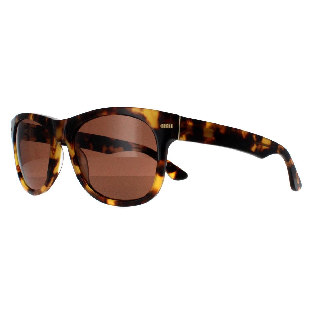 Eckige Schildpatt Havanna Unisex Sonnenbrille