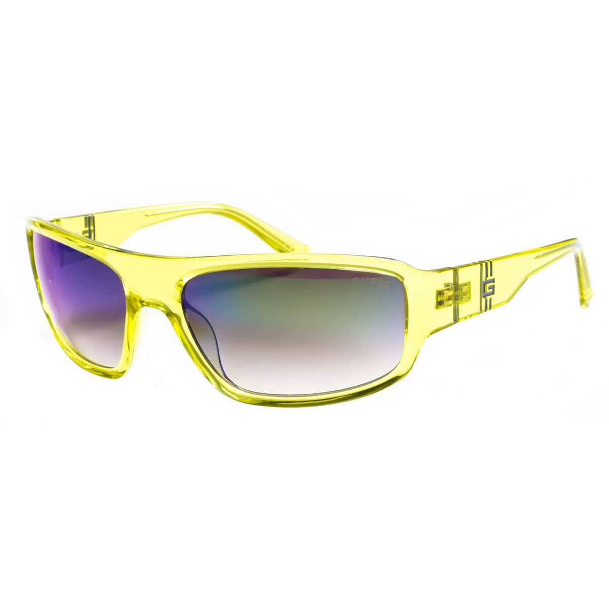 Futuristische Rechteckige Sonnenbrille aus Acetat
