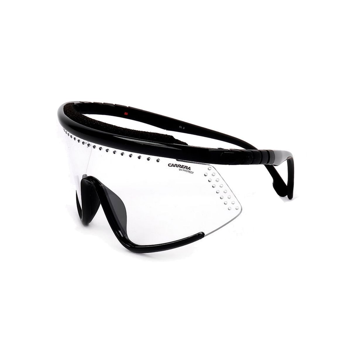 Sportliche Unisex-Sonnenbrille mit klaren Gläsern
