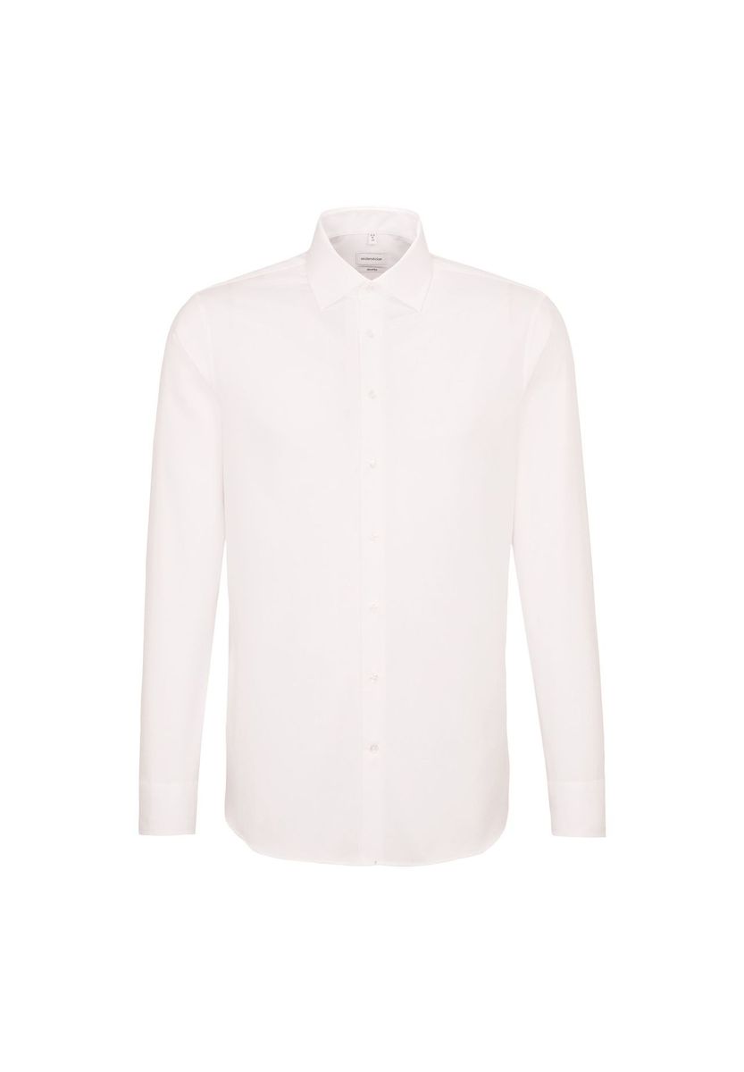 Klassisches weißes Langarmhemd