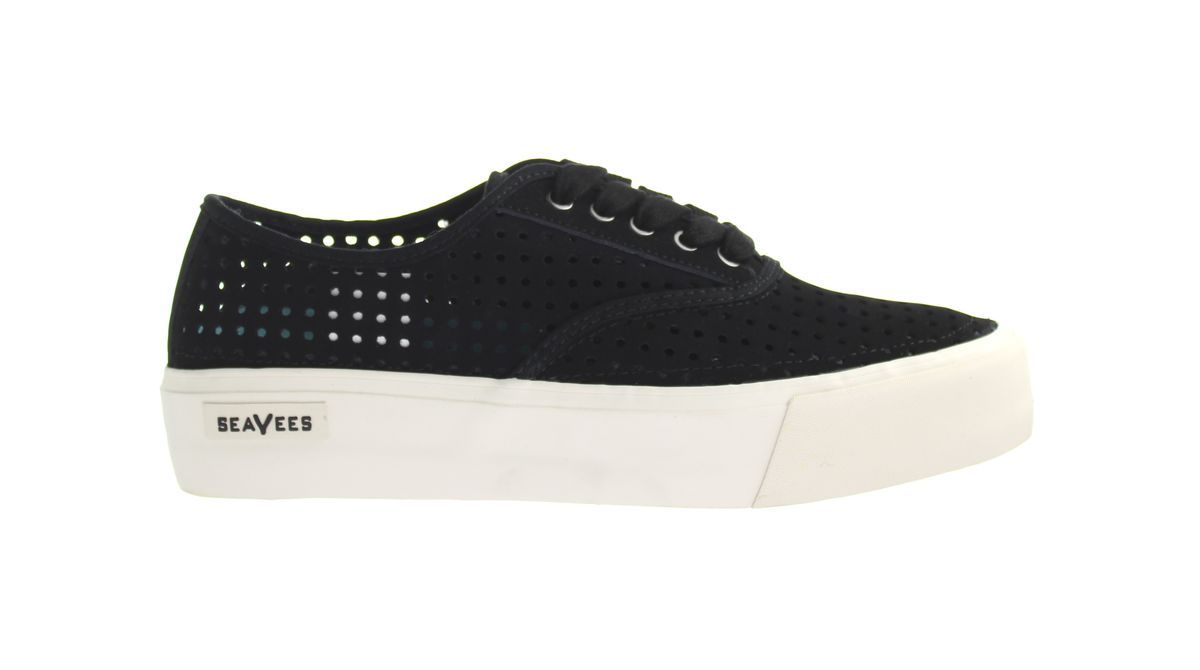 Damenmode Schwarze Plateau Sneaker