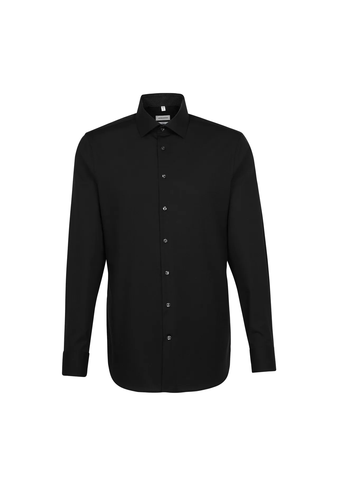 Schmales schwarzes Businesshemd
