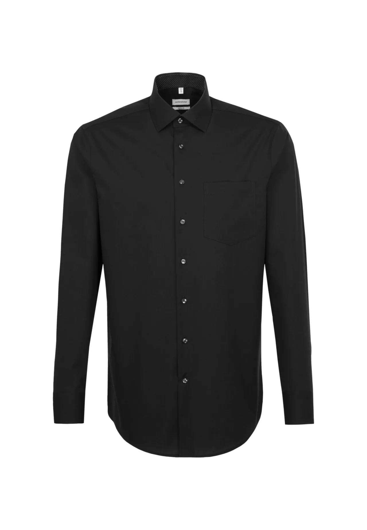 Schmales schwarzes Businesshemd