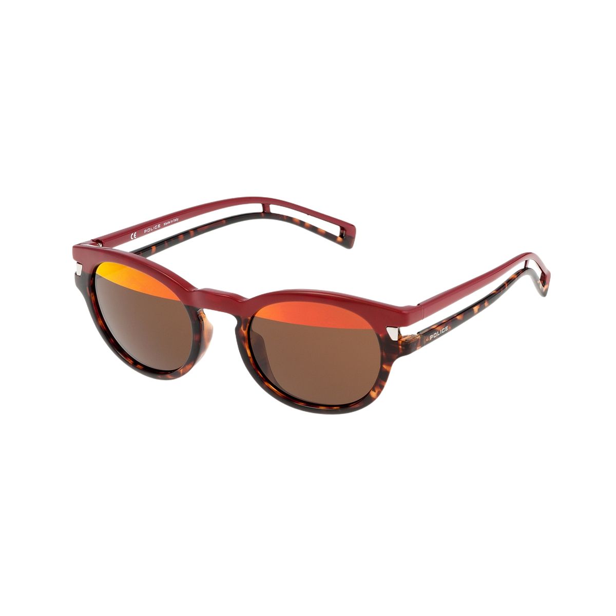 Runde Damen Sonnenbrille mit Schildpattmuster