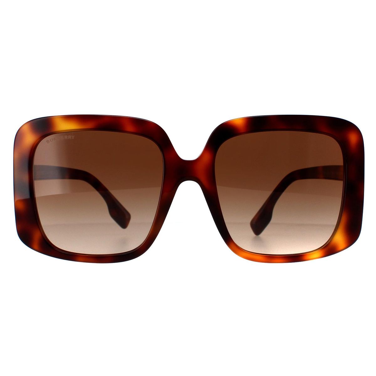 Quadratische Havana Sonnenbrille