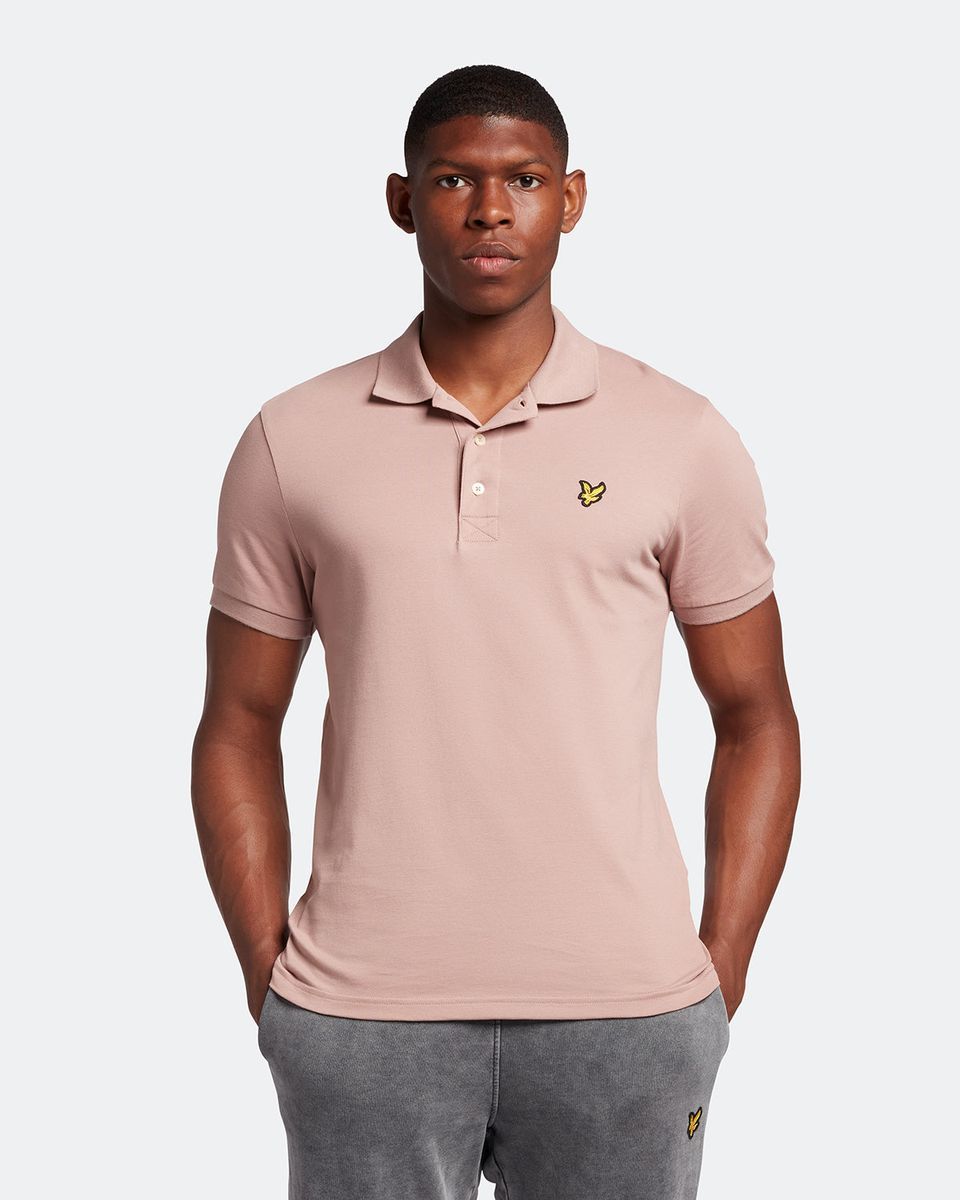 Klassisches einfarbiges Baumwoll-Poloshirt
