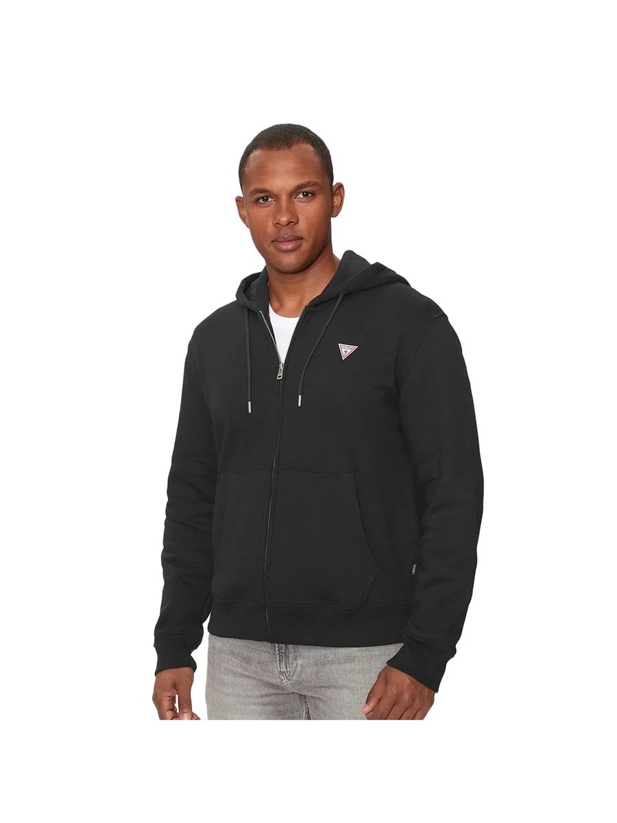 Herren Fleece Kapuzenpullover mit Reißverschluss