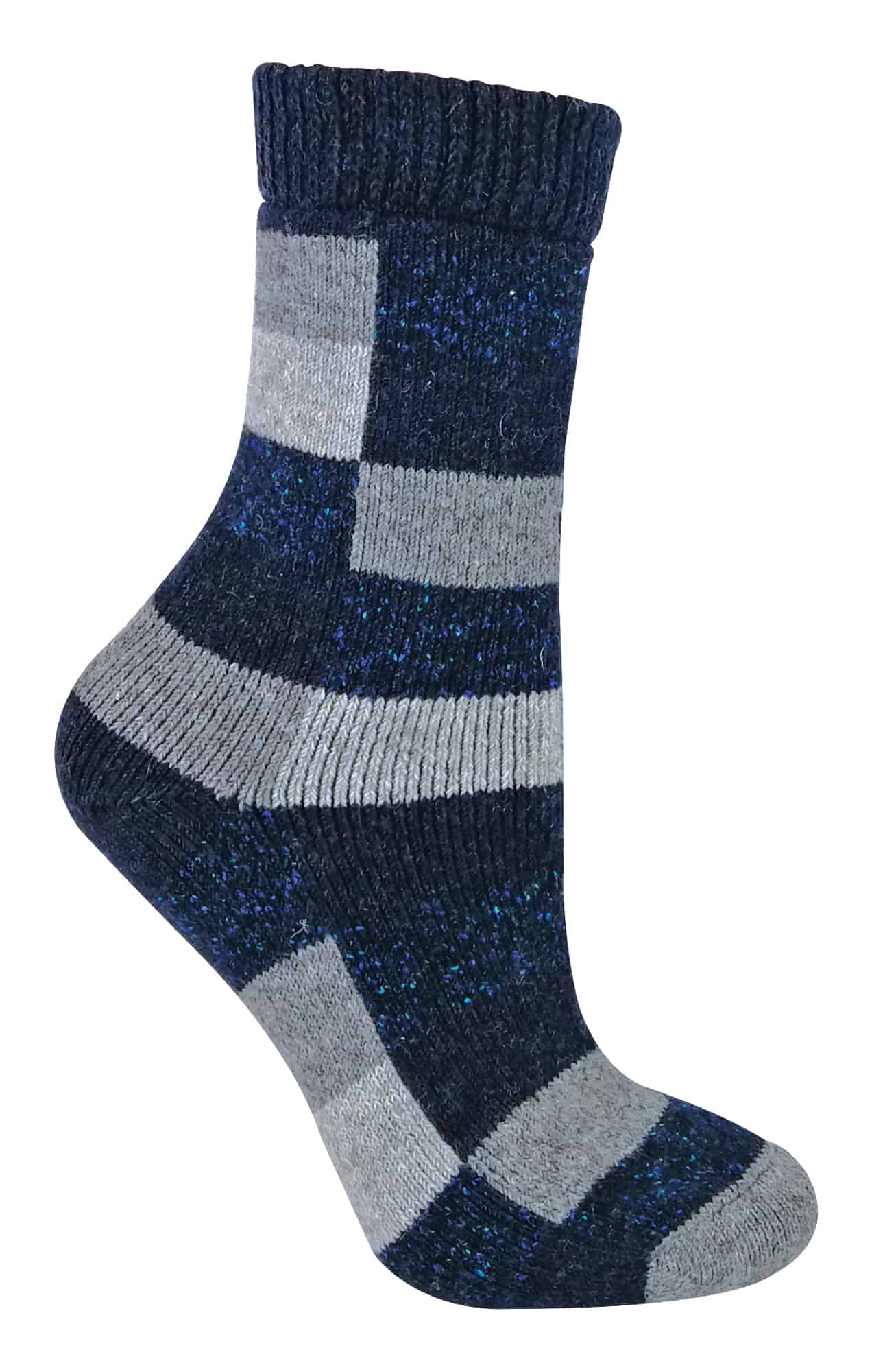 Karierte Socken aus Wollmischung
