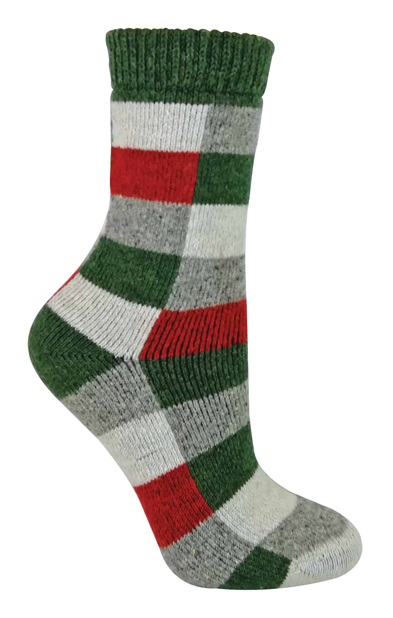 Karierte Socken aus Wollmischung