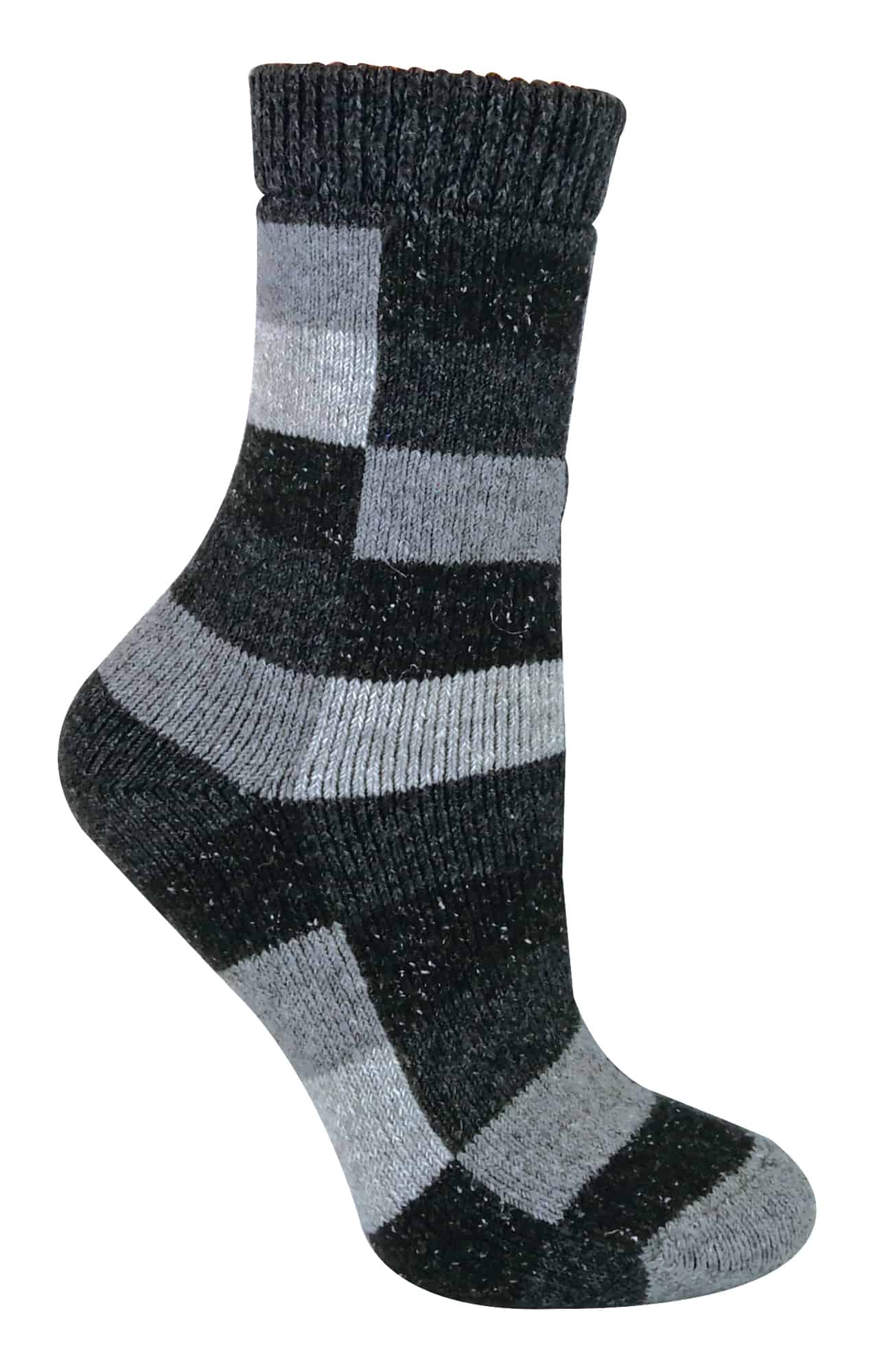 Karierte Socken aus Wollmischung