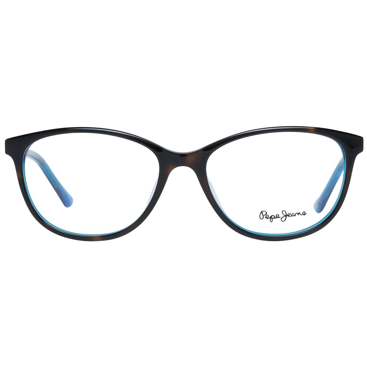 Zweifarbige Brillenfassung in Cat-Eye-Form