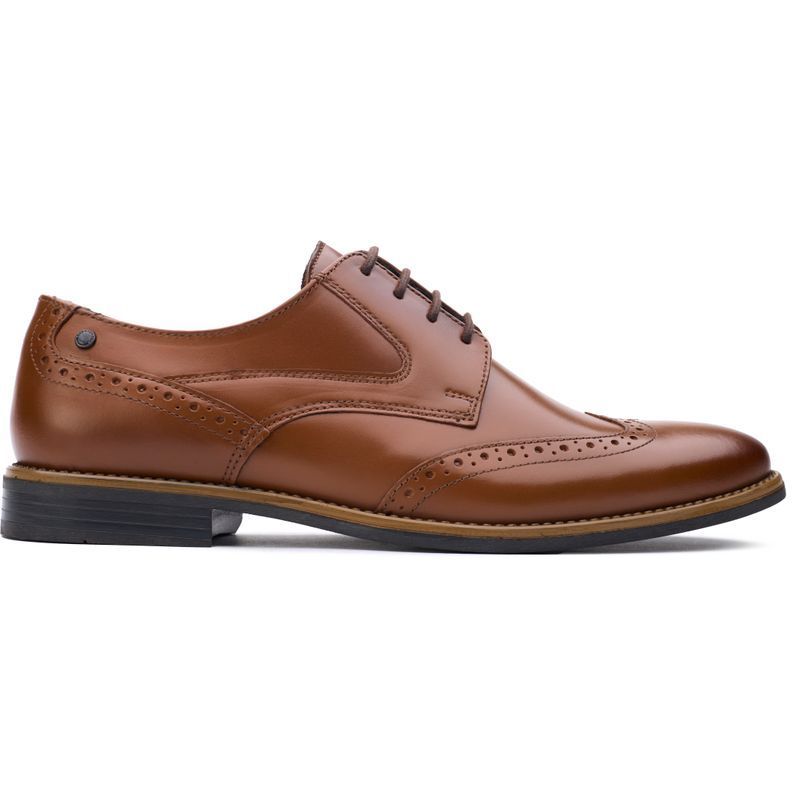 Herren Tan Leder Brogue Schnürschuh