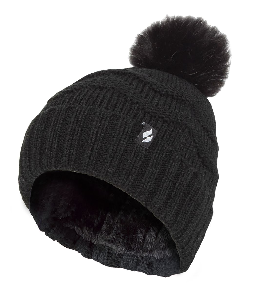 Bommelmütze Thermofutter Wintermütze