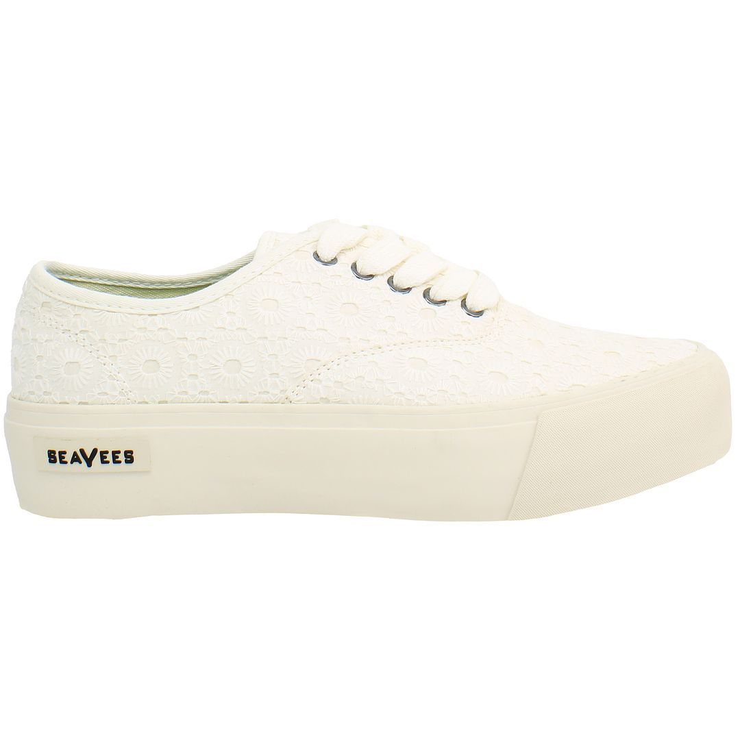 Damen Spitzen Plateausneakers