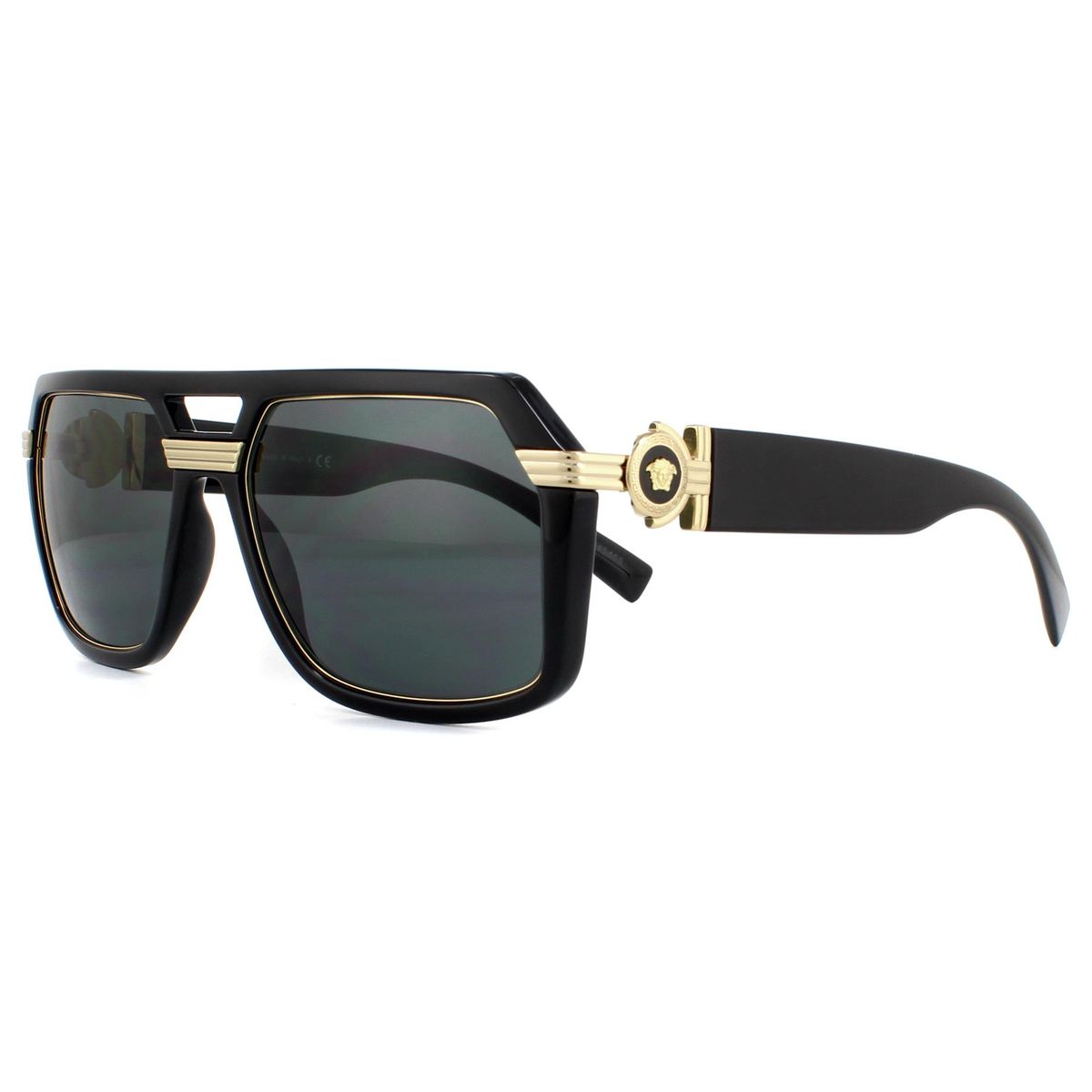 Markante Eckige Aviator-Sonnenbrille
