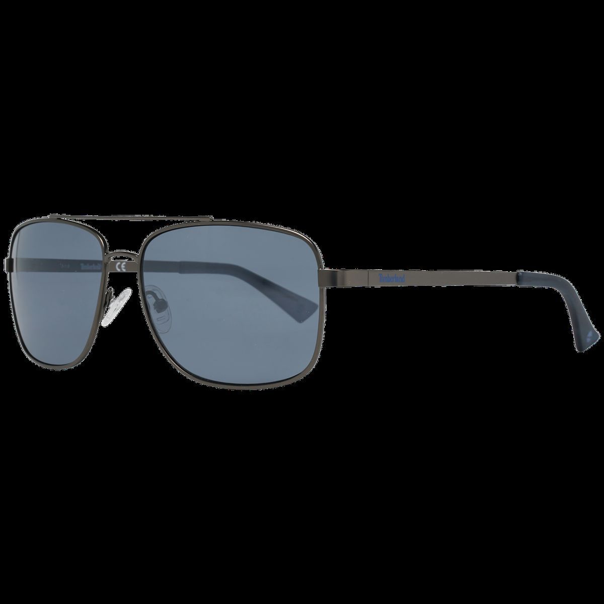 Gunmetal-Pilotenbrille mit grauen Gläsern
