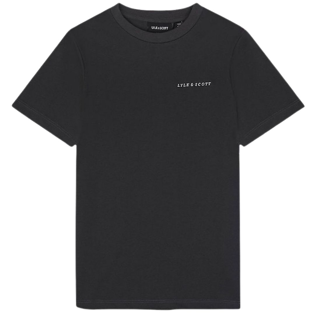 Klassisches T-Shirt mit Logo-Stickerei