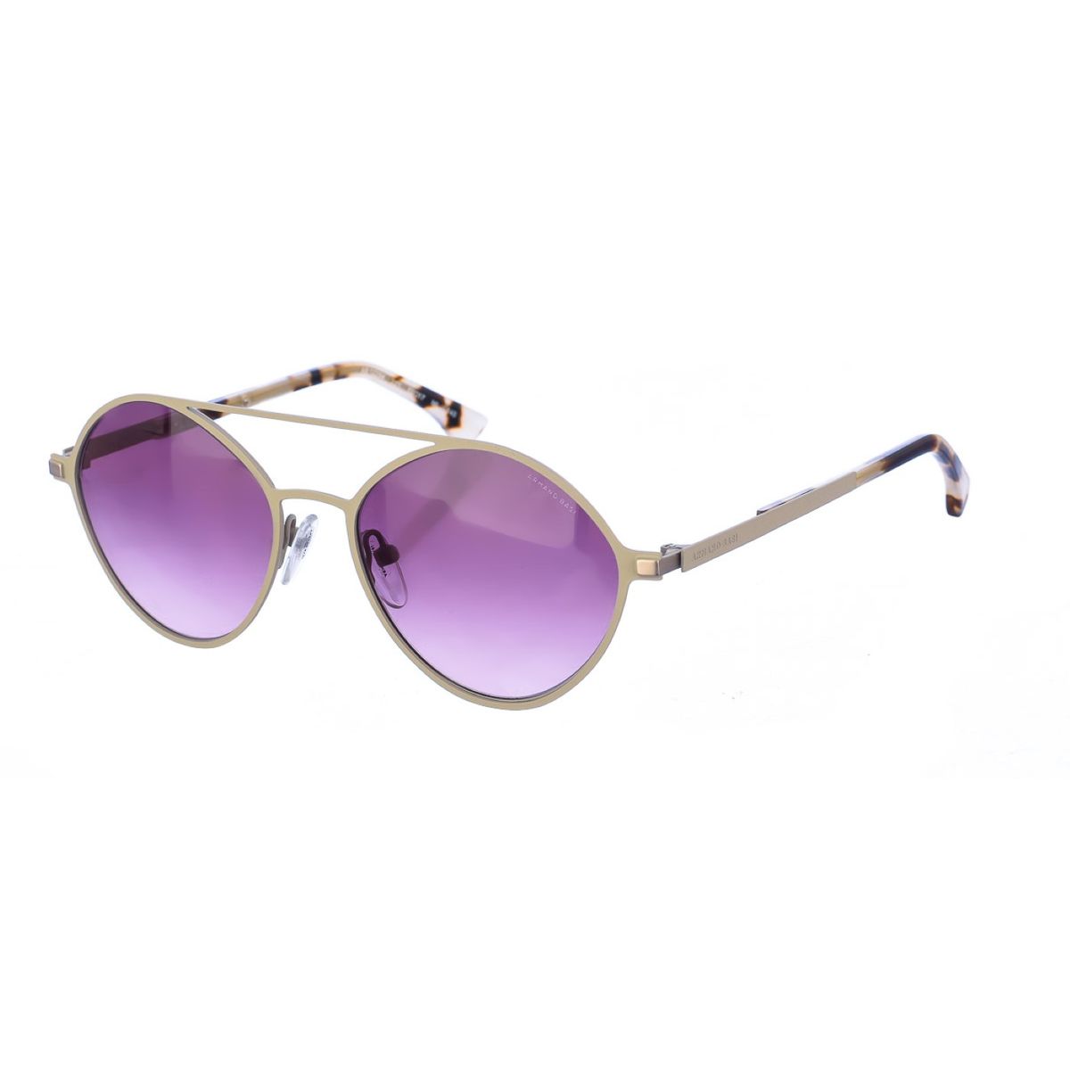 Sonnenbrille in ovaler Form mit Metallrahmen