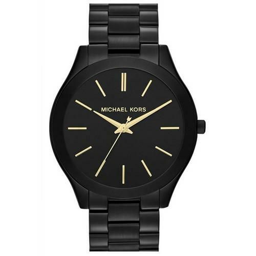 Minimalistische Schwarze Edelstahl-Uhr