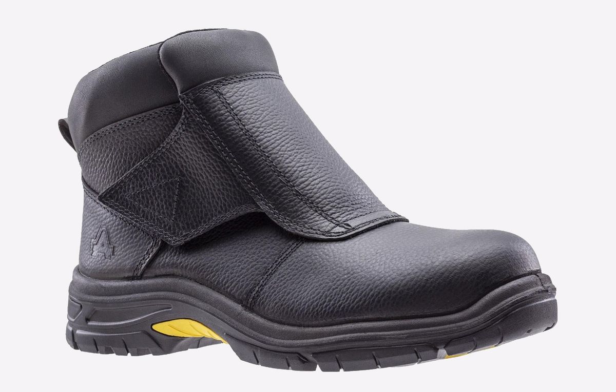 Robuste Schweißer-Sicherheitsstiefel aus Leder