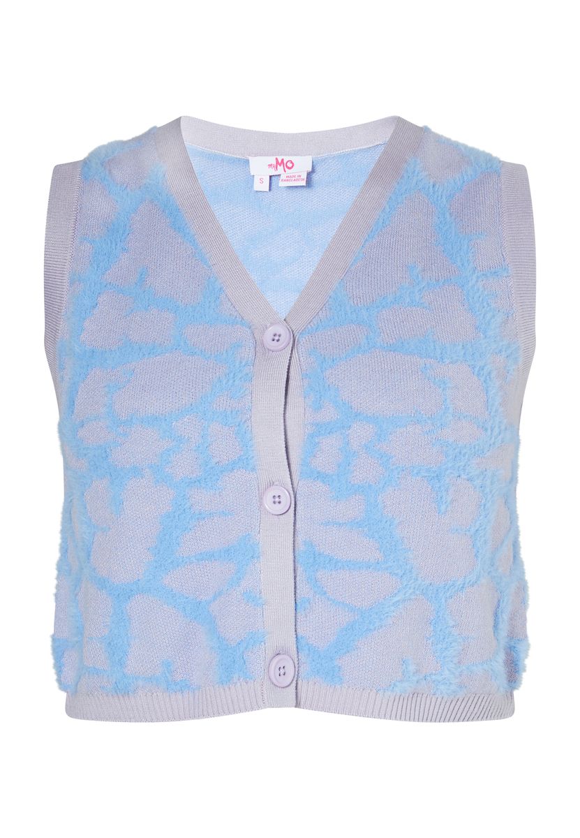 Giraffen Jacquard Strickweste Top