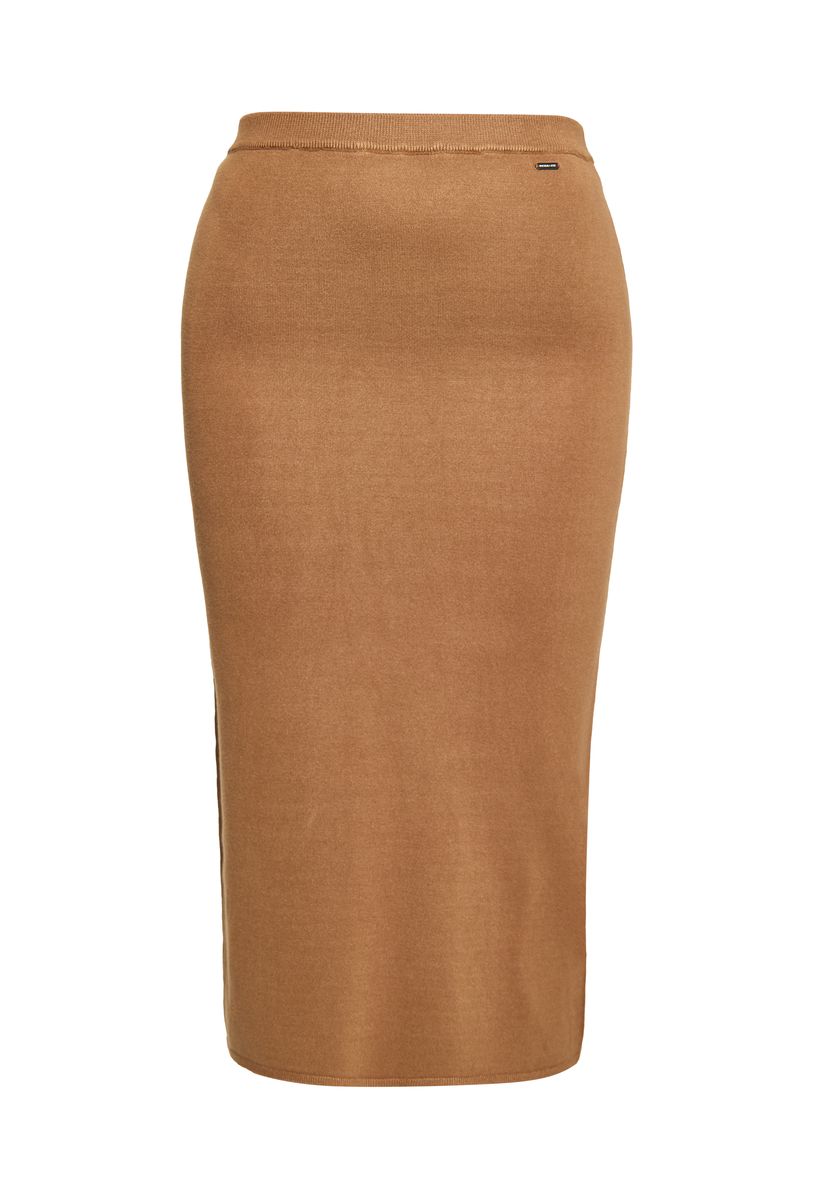 Eleganter Strick Midi Bleistiftrock