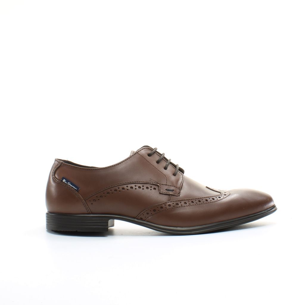 Herren braune Leder Brogue Oxford Schuhe