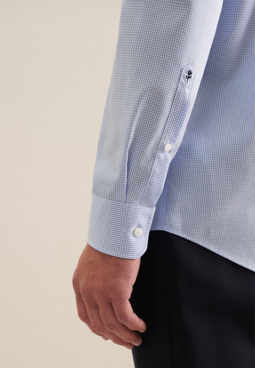 Regular Fit Kariertes Businesshemd