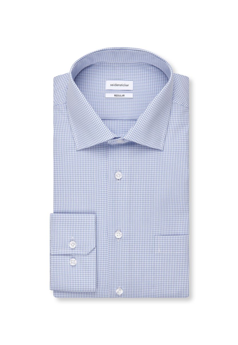 Regular Fit Kariertes Businesshemd
