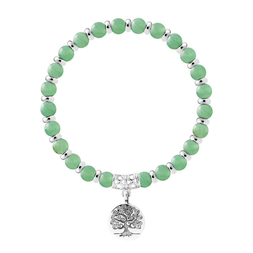 Perlenarmband mit Lebensbaum-Anhänger