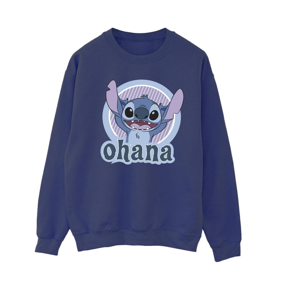Disney Stitch Ohana Grafik Sweatshirt