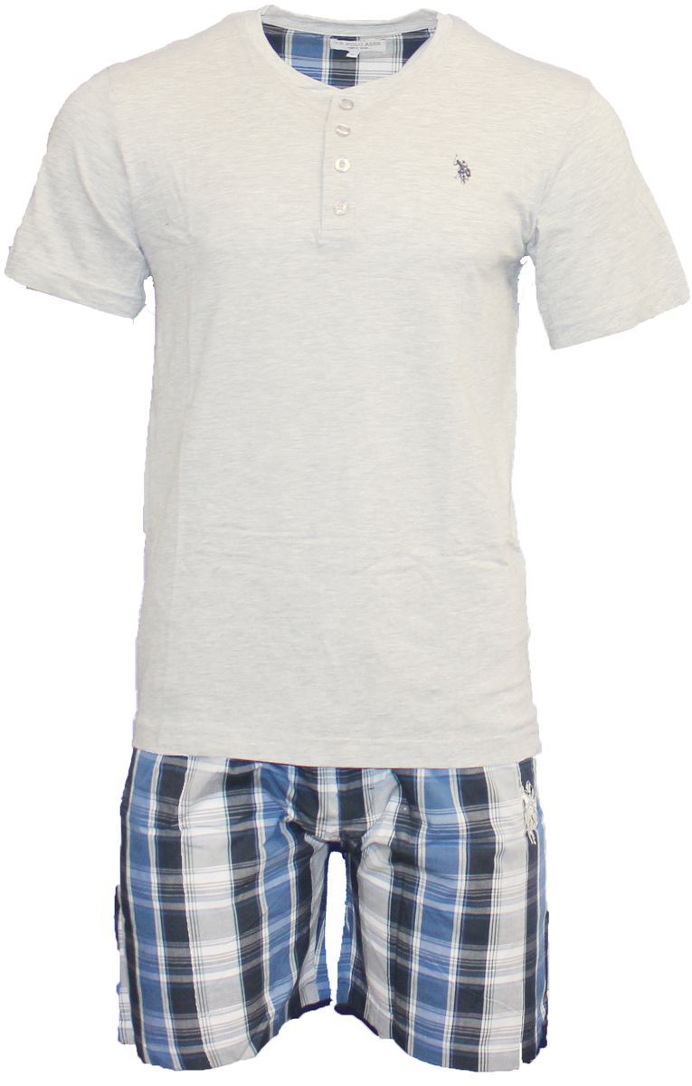 Herren Kurzarm-Pyjama-Set