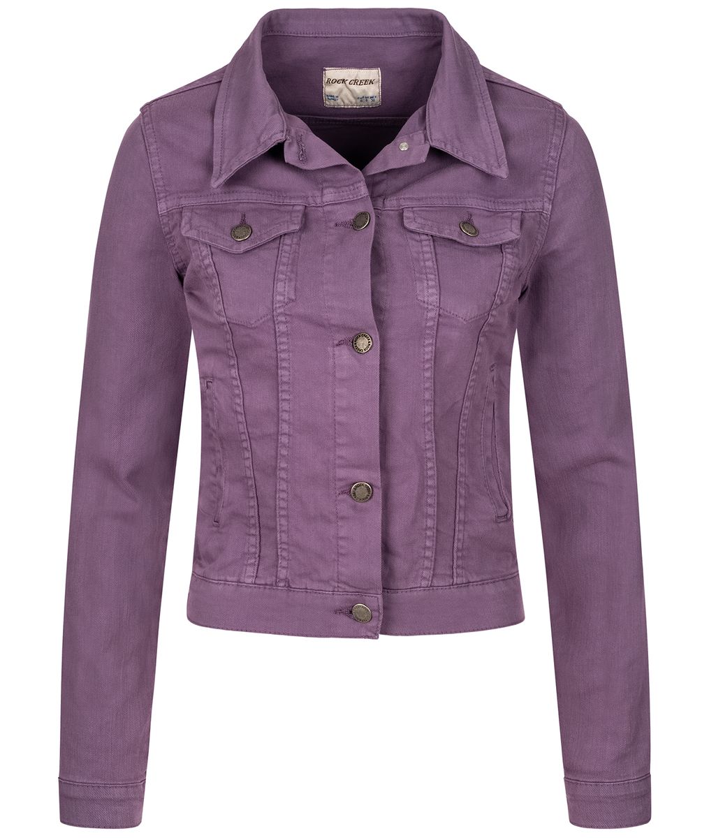 Klassische Cropped Jeansjacke
