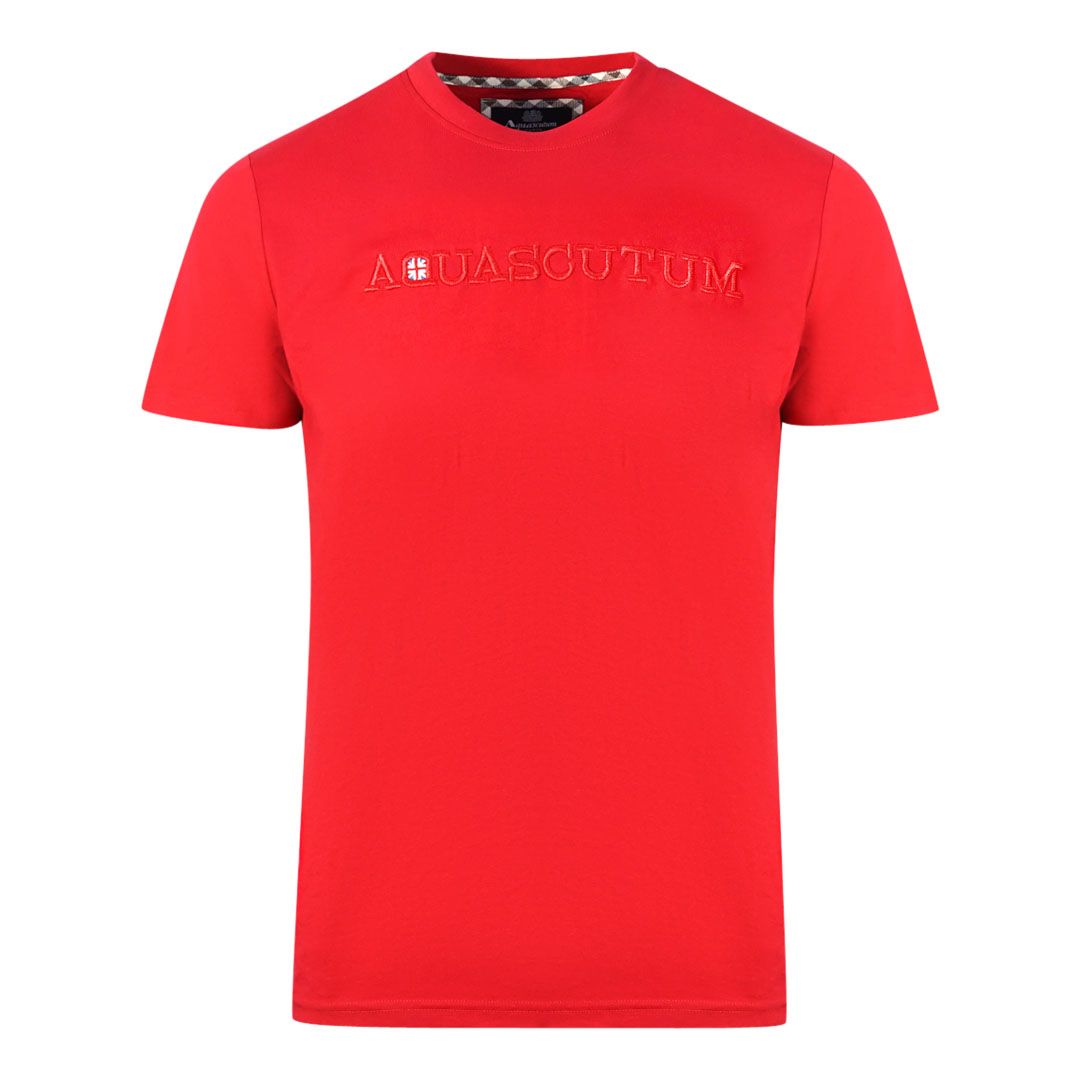 T-Shirt mit geprägtem Logo und Rundhalsausschnitt