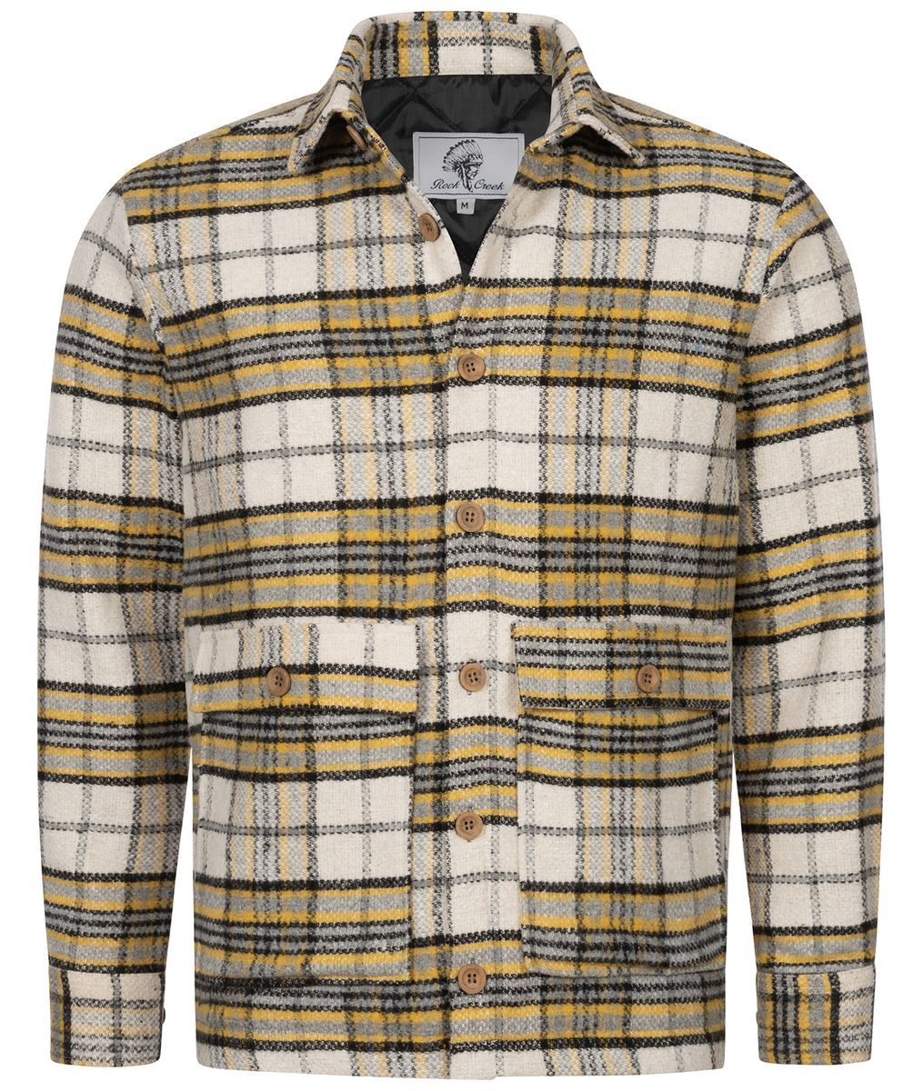 Flanellhemdjacke mit Karomuster