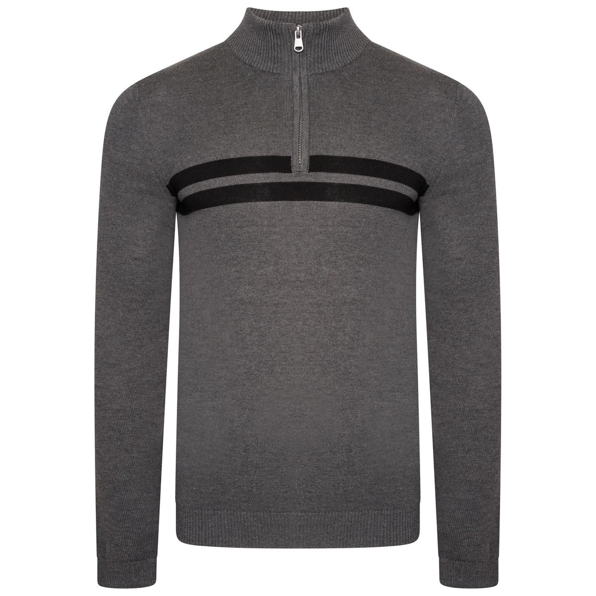 Dare 2B - "Unite Us" Sweatshirt mit halbem Reißverschluss für Herren (Anthrazit/Schwarz)