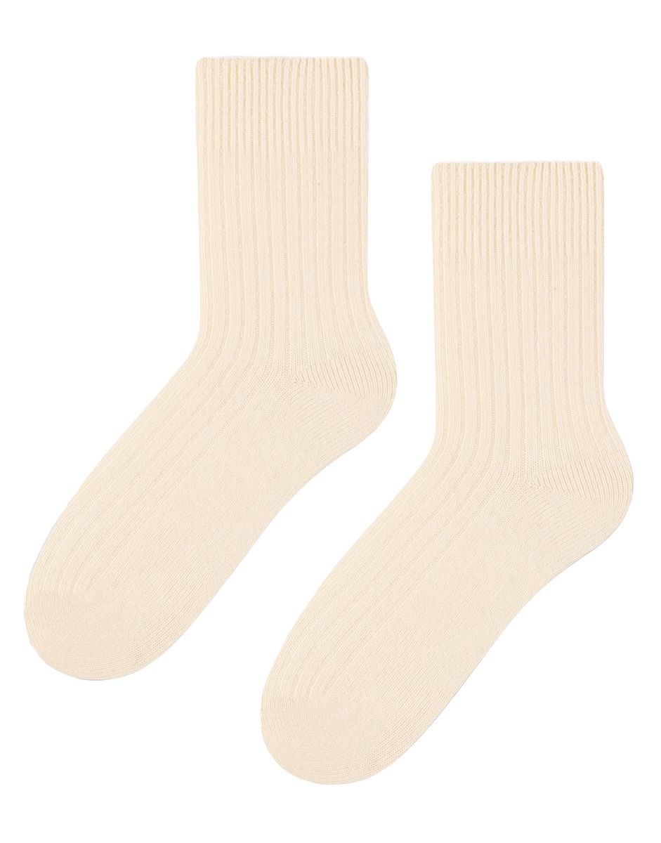 Gerippte Wollmischung Dress Socken