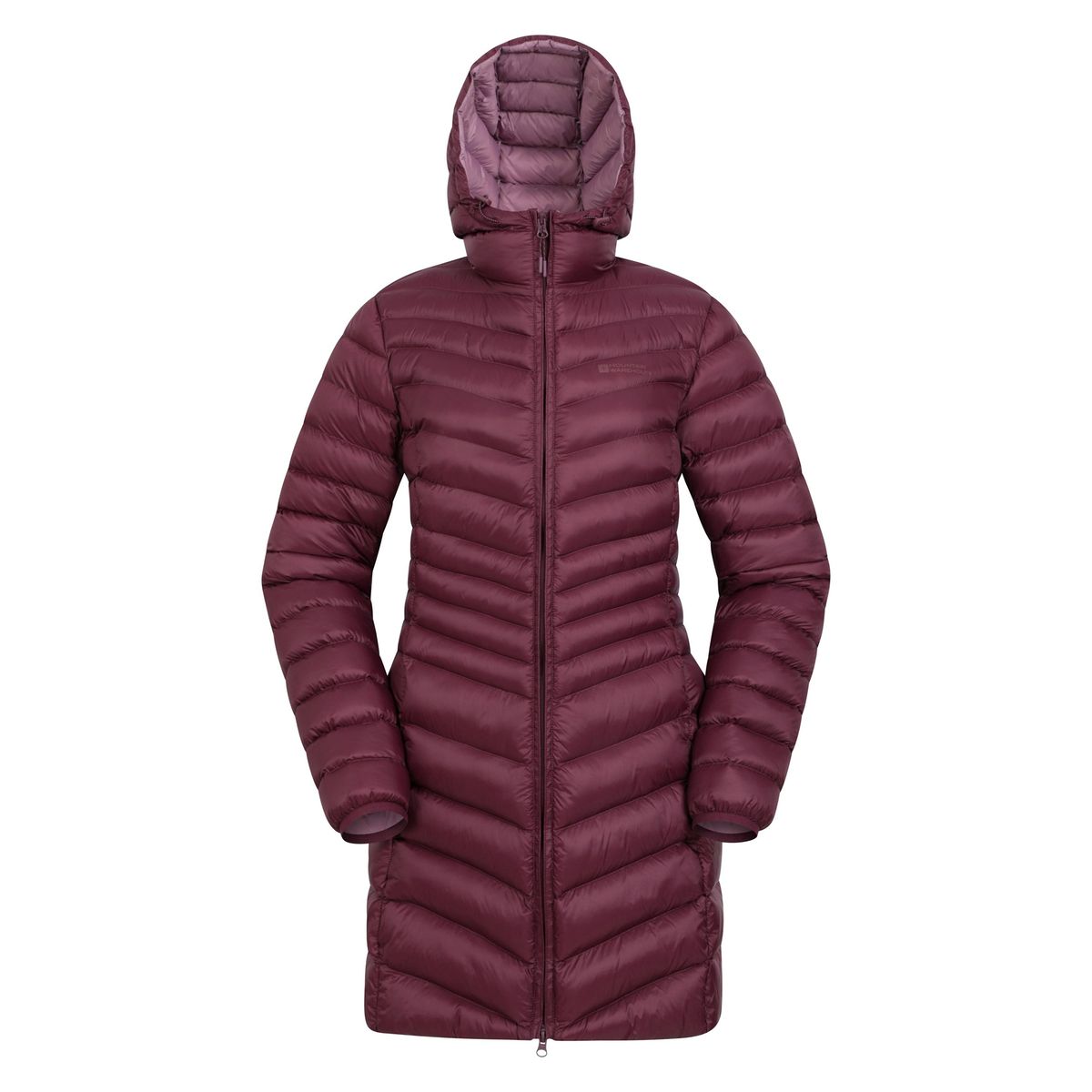 Mountain Warehouse Damen/Damen Florence Lange Gepolsterte Jacke (Burgund)