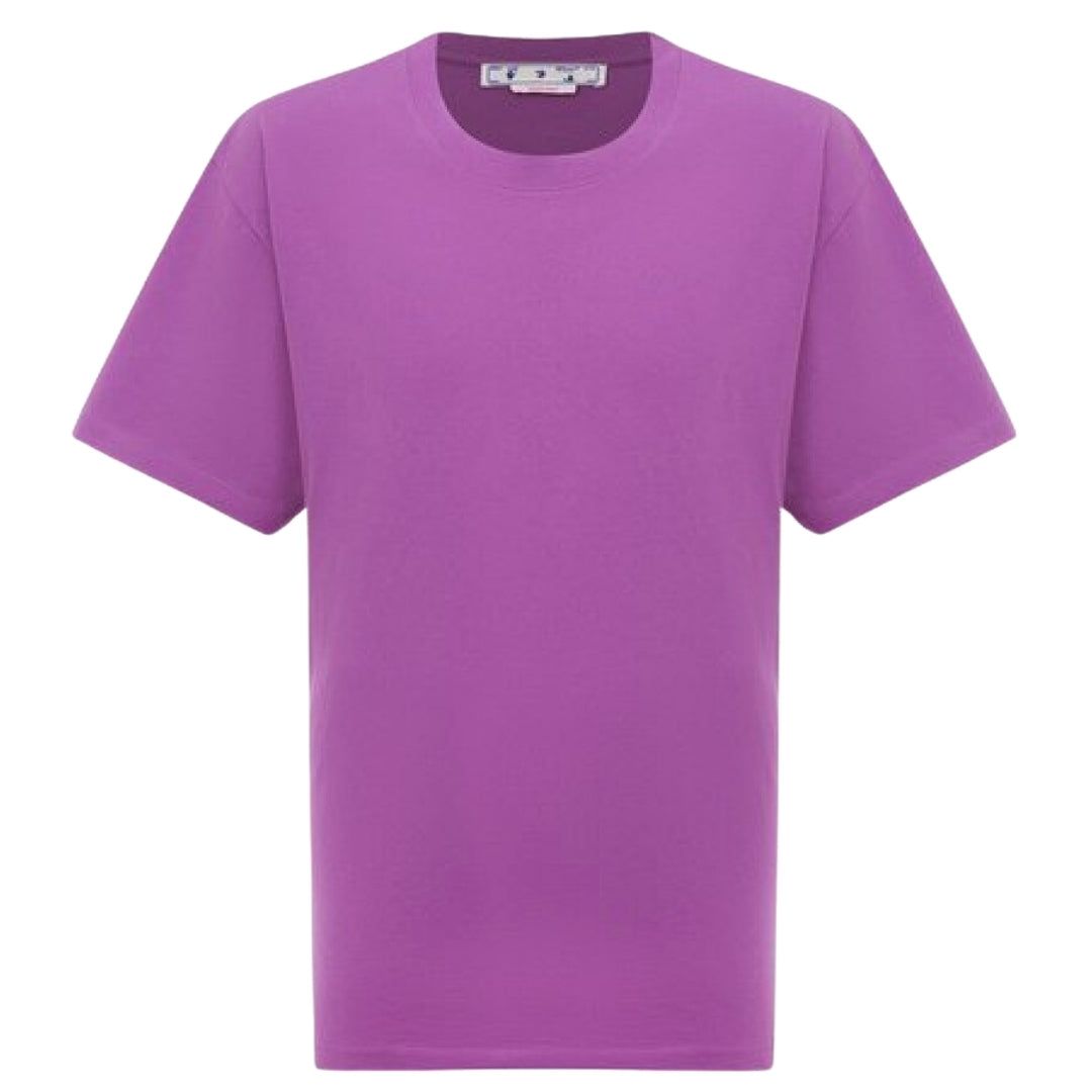 Übergroßes lila T-Shirt mit Rundhalsausschnitt