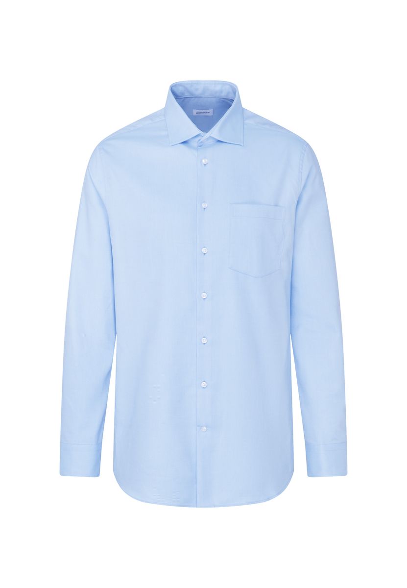 Klassisches marineblaues Businesshemd Langarm