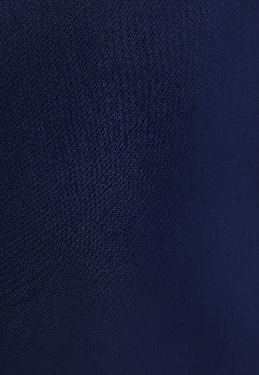 Klassisches marineblaues Businesshemd Langarm