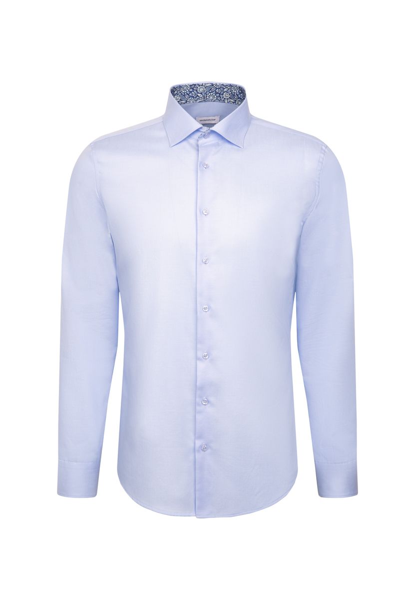 Klassisches marineblaues Businesshemd Langarm