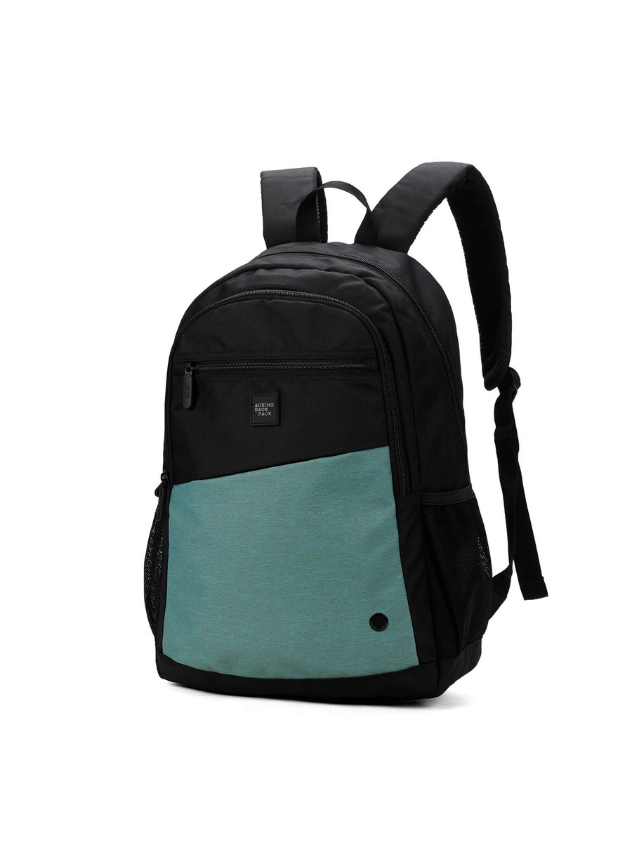 Zweifarbiger Mehrfächer-Alltagsrucksack