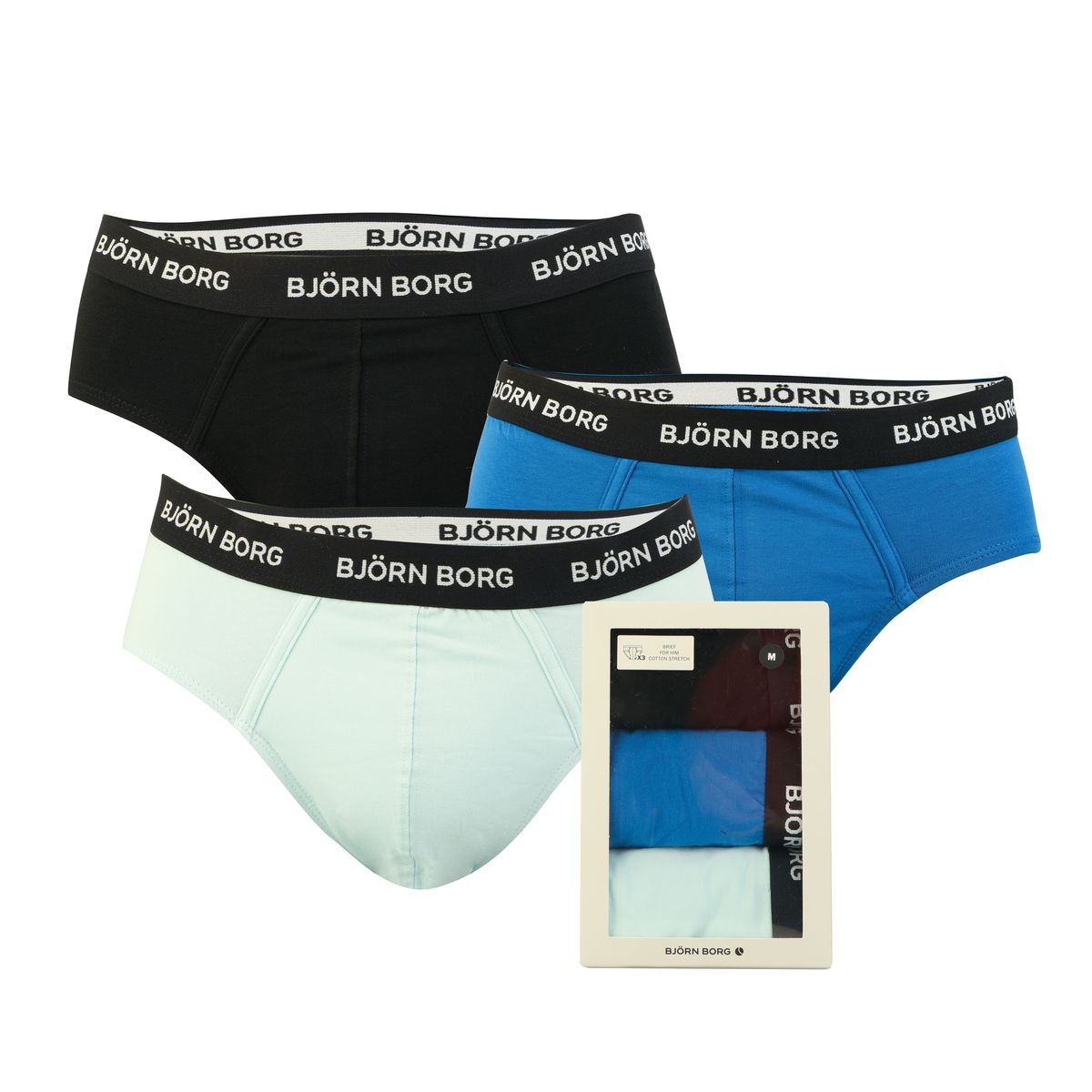 Herren Baumwoll Stretch Slips 3er-Pack