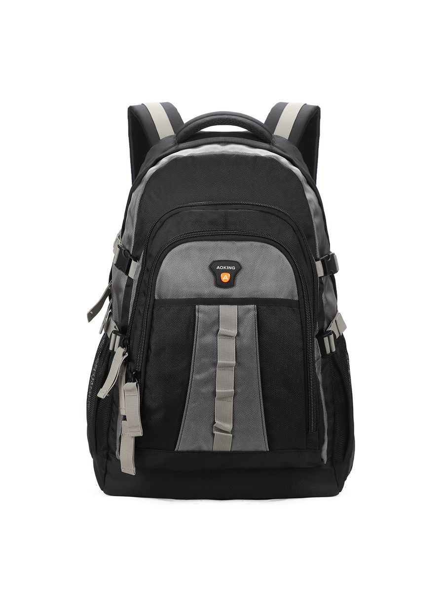 Unisex Grau und Schwarz Rucksack